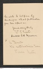 Nachlass Franz Steindachner, Brief von W. L. Sclater an Franz Steindachner (14.06.1899), Inv.Nr. 472.01, Seite 2